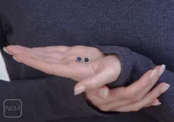 نیم ست نقره نگینی کد 651215