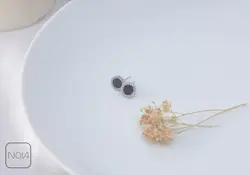 نیم ست نقره نگینی کد 651215