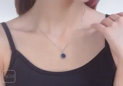 نیم ست نقره نگینی کد 651215