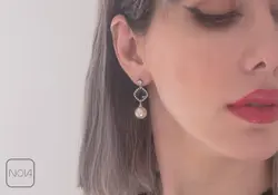 گوشواره نقره کد 151233
