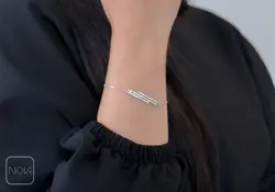 دستبند نقره کد 351241