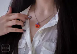 گردنبند استیل کدو تنبل کد 211256