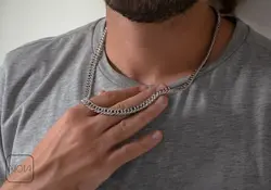 گردنبند استیل کارتیر مردانه کد 021328