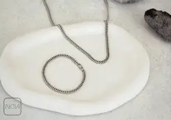 گردنبند استیل کارتیر مردانه کد 021327