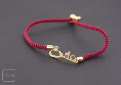 دستبند استیل بافت عشق