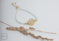 دستبند استیل بافت مارپیچ