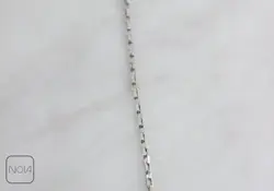 دستبند استیل باکسی نقره‌ای