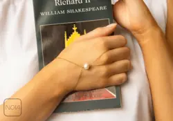 دستبند استیل عربی مروارید