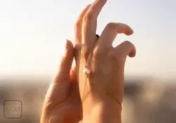 دستبند استیل عربی مروارید