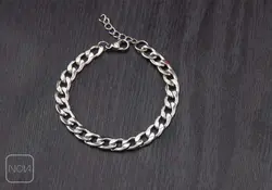 دستبند استیل کارتیر مردانه نقره‌ای