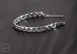 دستبند استیل کارتیر نقره‌ای