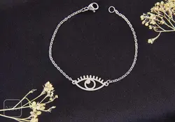 دستبند نقره چشم