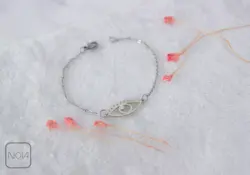 دستبند نقره چشم