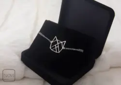 دستبند نقره گربه مشبک