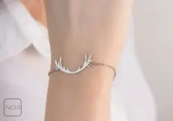 دستبند نقره شاخ گوزن
