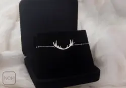 دستبند نقره شاخ گوزن