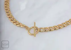 گردنبند استیل کارتیر قفل تی