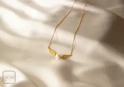 گردنبند استیل مروارید بال