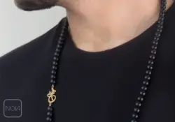 گردنبند مردانه سنگی هیچ