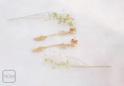 گوشواره استیل بال و ستاره