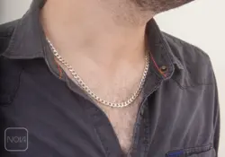 گردنبند نقره کارتیه مردانه