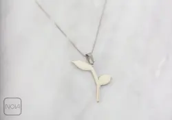 گردنبند نقره جوانه