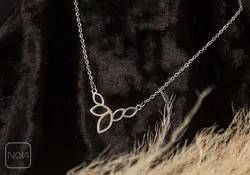 گردنبند نقره چند برگ