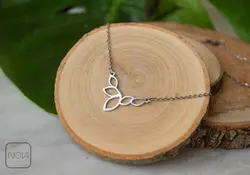 گردنبند نقره چند برگ