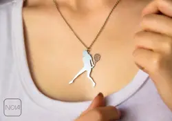 گردنبند نقره تنیس