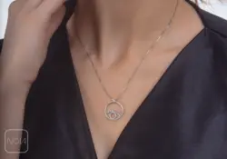 گردنبند نقره چشم نظر