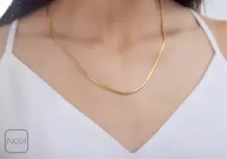 گردنبند استیل زنجیر ماری