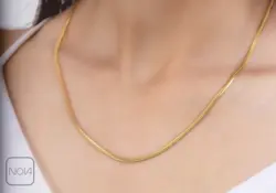 گردنبند استیل زنجیر ماری