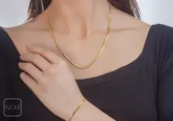 گردنبند استیل زنجیر ماری