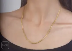 گردنبند استیل زنجیر ماری