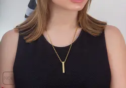 گردنبند استیل مکعب عشق کد 211143