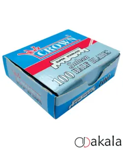 نیم تیغ کرون بسته 100 عددی + قیمت و مشخصات و خرید