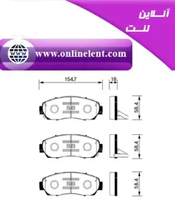 لنت ترمز جلو هوندا CRV (سی .آر .وی) مدل 2015 به بالا برند آسیمکو