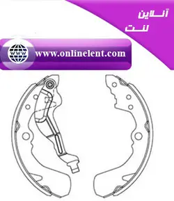 لنت ترمز عقب کفشکی پراید وانت نوع B داری اهرم کلنگی - برند سگال
