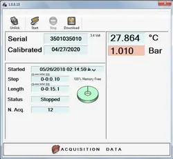 دیتالاگر دما و فشار اتوکلاو (ثبات دما و فشار ) PressureDisk تکنو سافت ایتالیا