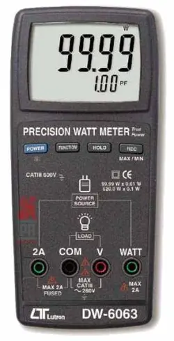 وات متر دقیق لوترون مدل DW-6063 - پاسارگاد ابزار - فروشگاه ابزار اندازه گیری - پاسارگاد