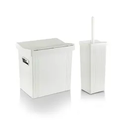 سطل و توالت شور مستطیل بادبزنی کوچک لیمون کد 3309