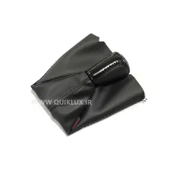 ست چرمی سردنده و گردگیر دنده تمام مشکی مدل Plus