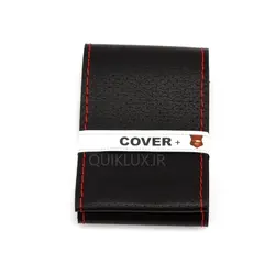 ست چرمی کاور پلاس 6 تیکه مدل مشکی دوخت قرمز