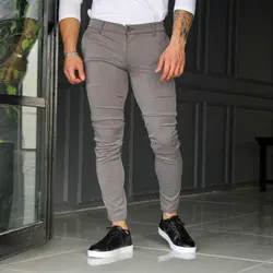 شلوار کتان پارچه مجلسی {مشکی/طوسی}