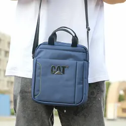 کیف دوشی برزنتی CAT {آبی/زرشکی}