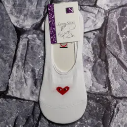 جوراب نخی کالج طرح قلب - فروشگاه اینترنتی ریسک