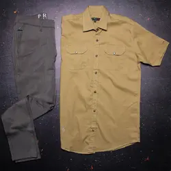 پیراهن آستین کوتاه کتان - فروشگاه اینترنتی ریسک