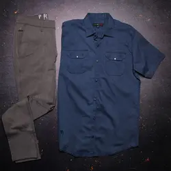 پیراهن آستین کوتاه کتان - فروشگاه اینترنتی ریسک