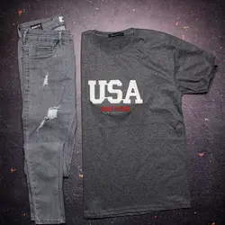 تیشرت طرح USA - فروشگاه اینترنتی ریسک