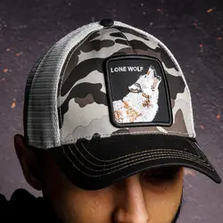 کلاه رویه کتان طرح LONE WOLF - فروشگاه اینترنتی ریسک